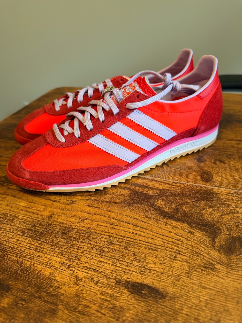 Adidas Women's SL 72 Red Retro Runner Sneakers 10W